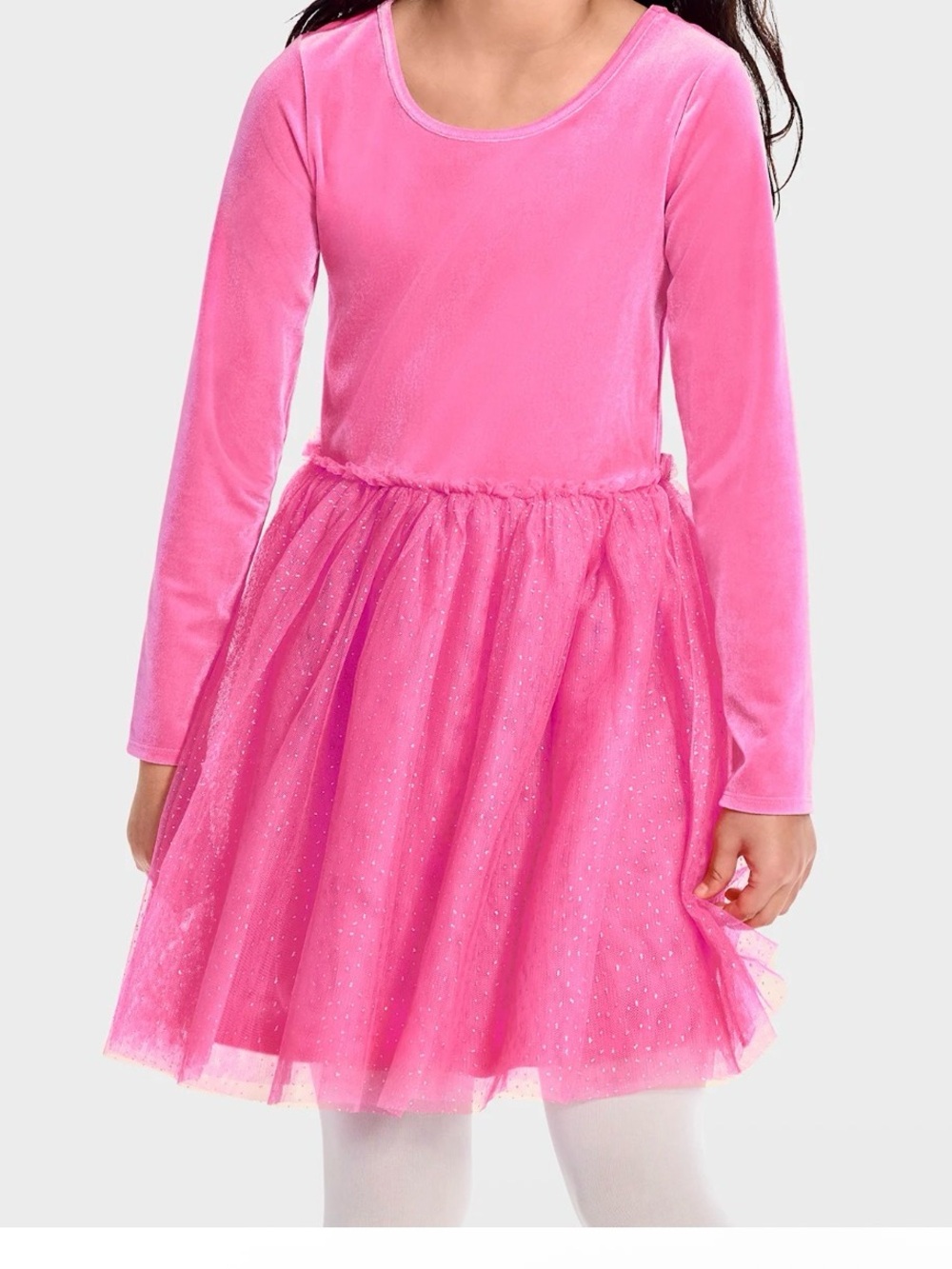 Girls Pink Sparkle Tutu Dress Costume
